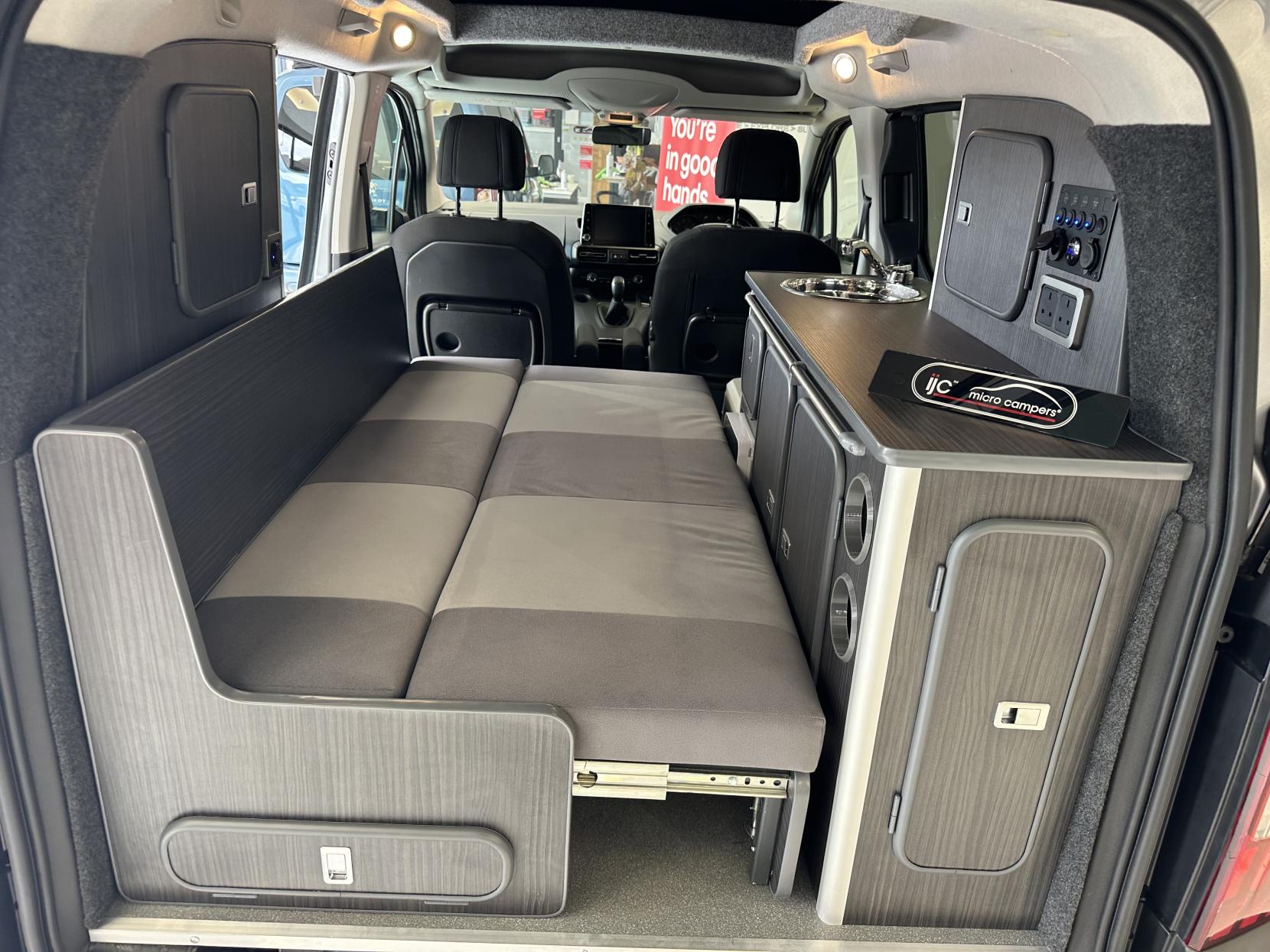 Peugeot Rifter MICRO CAMPER, JUST 3,683 MILES! POP TOP, SIDE BED! *STUNNING NEW COLOUR INTERIOR*