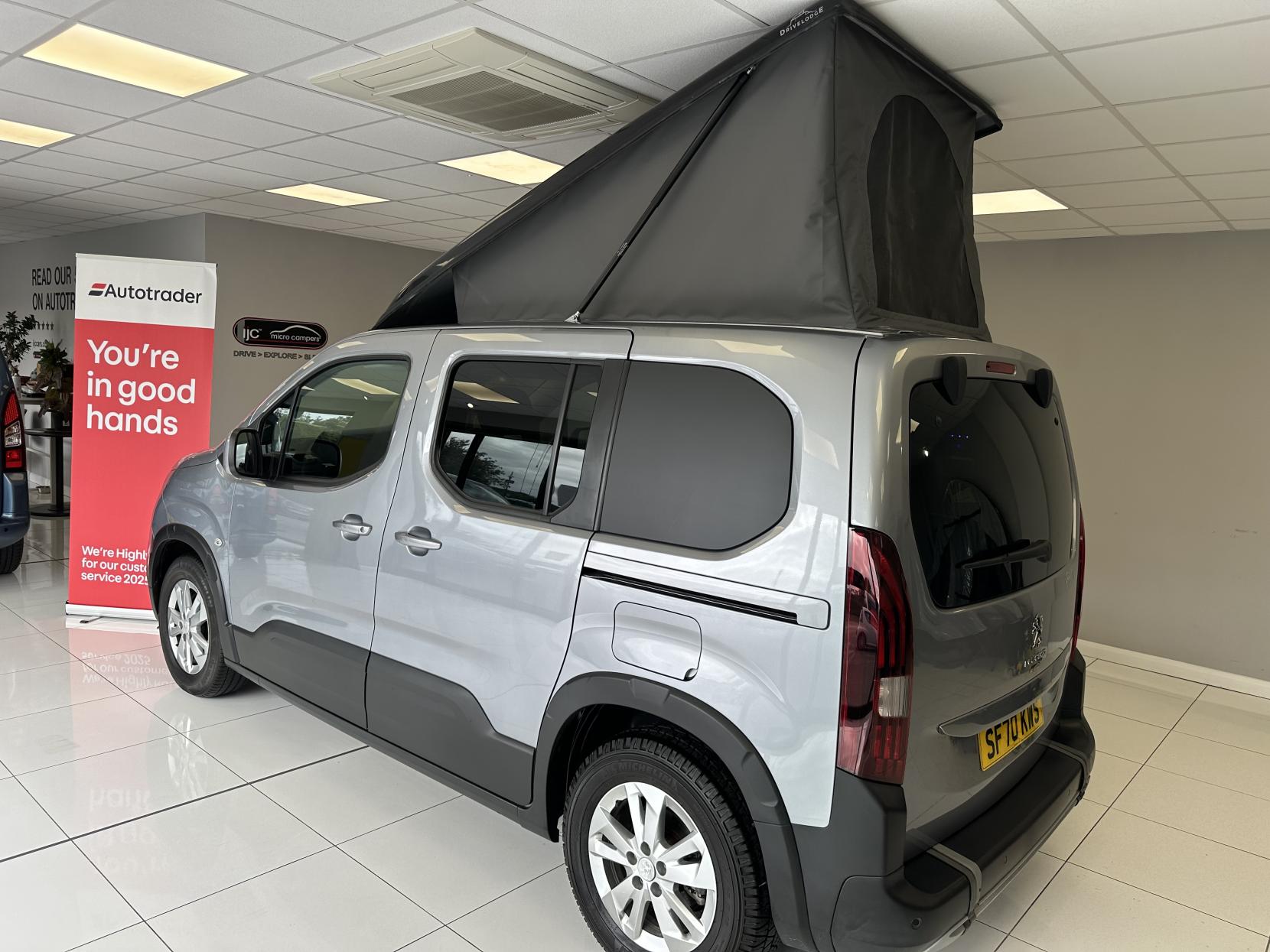 Peugeot Rifter MICRO CAMPER, JUST 3,683 MILES! POP TOP, SIDE BED! *STUNNING NEW COLOUR INTERIOR*