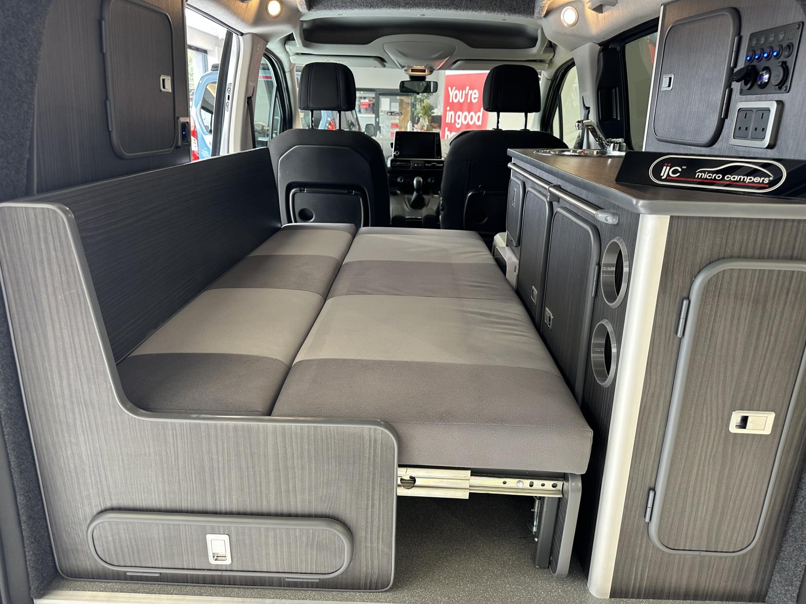 Peugeot Rifter MICRO CAMPER, JUST 3,683 MILES! POP TOP, SIDE BED! *STUNNING NEW COLOUR INTERIOR*