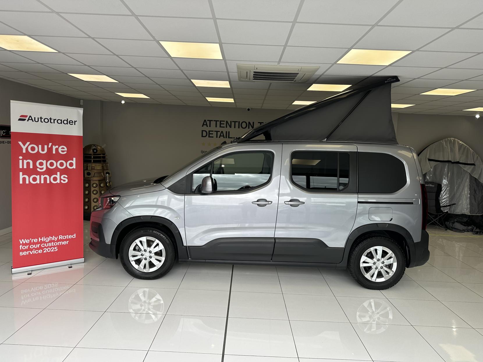 Peugeot Rifter MICRO CAMPER, JUST 3,683 MILES! POP TOP, SIDE BED! *STUNNING NEW COLOUR INTERIOR*