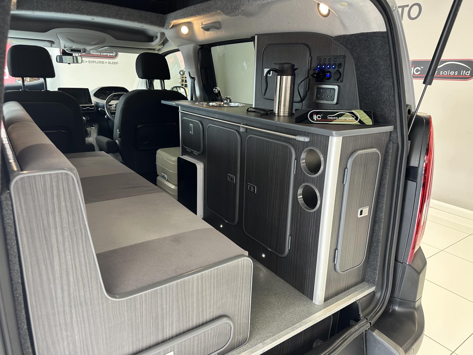 Peugeot Rifter MICRO CAMPER, JUST 3,683 MILES! POP TOP, SIDE BED! *STUNNING NEW COLOUR INTERIOR*
