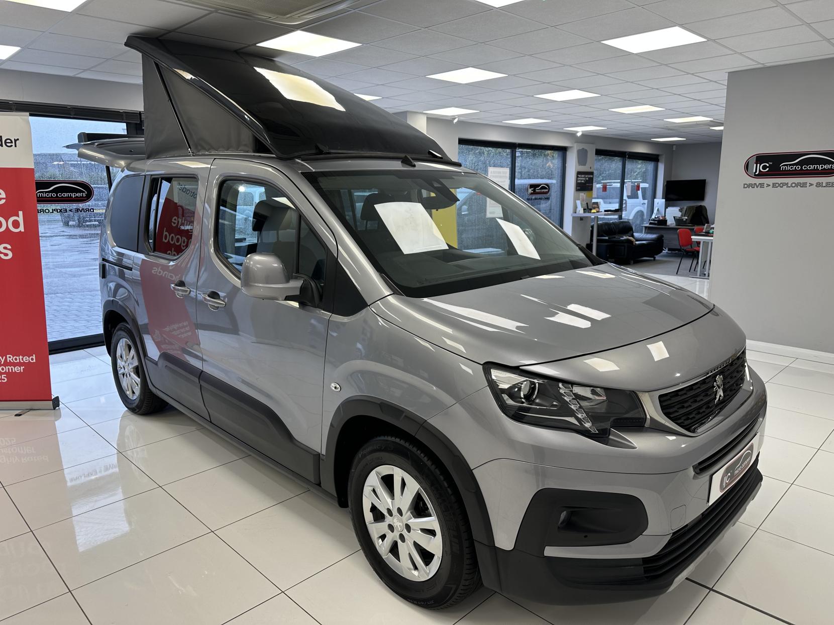 Peugeot Rifter MICRO CAMPER, JUST 3,683 MILES! POP TOP, SIDE BED! *STUNNING NEW COLOUR INTERIOR*