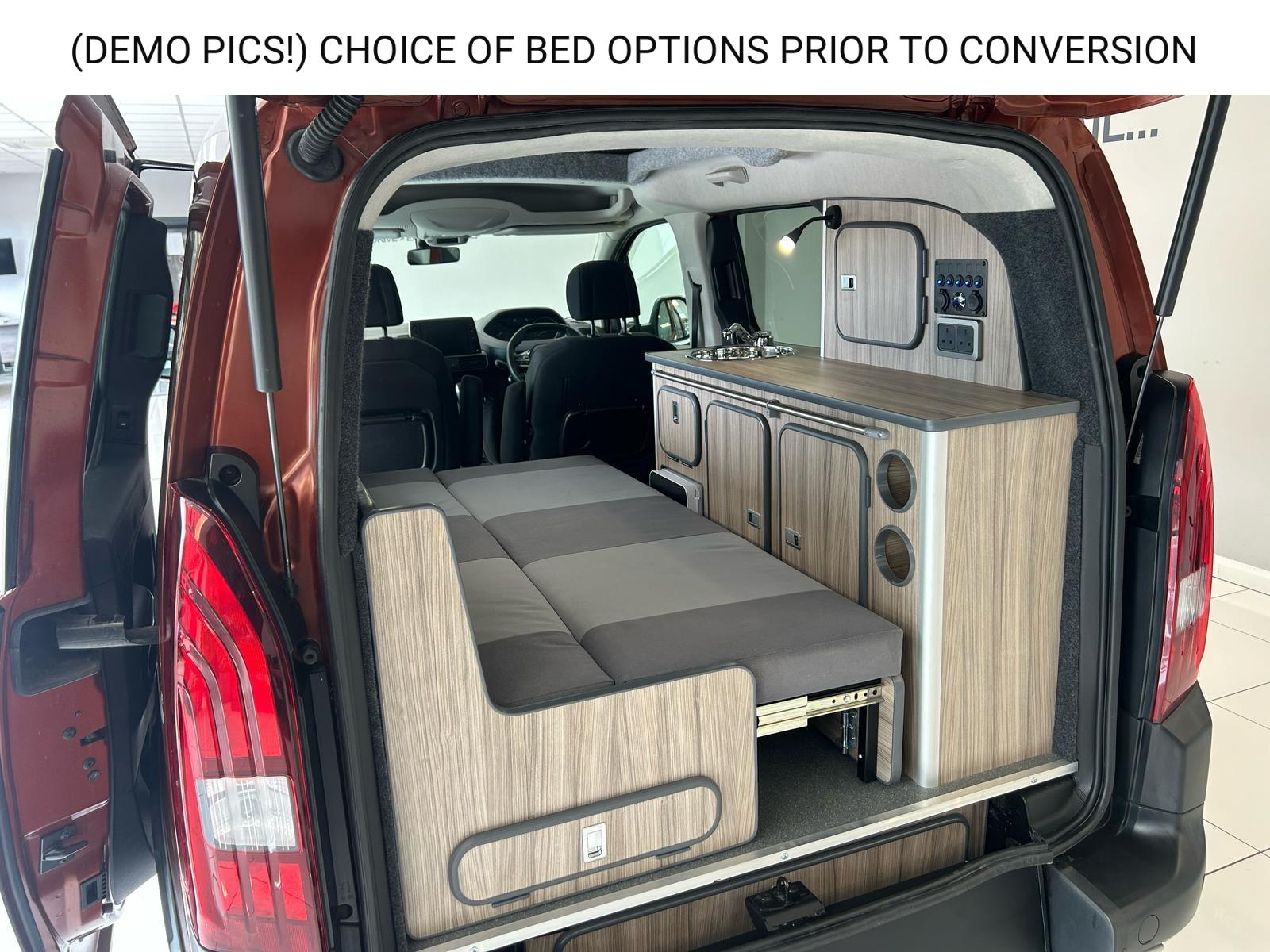 (DEMO PICS!) CHOICE OF BED OPTIONS PRIOR TO CONVERSION