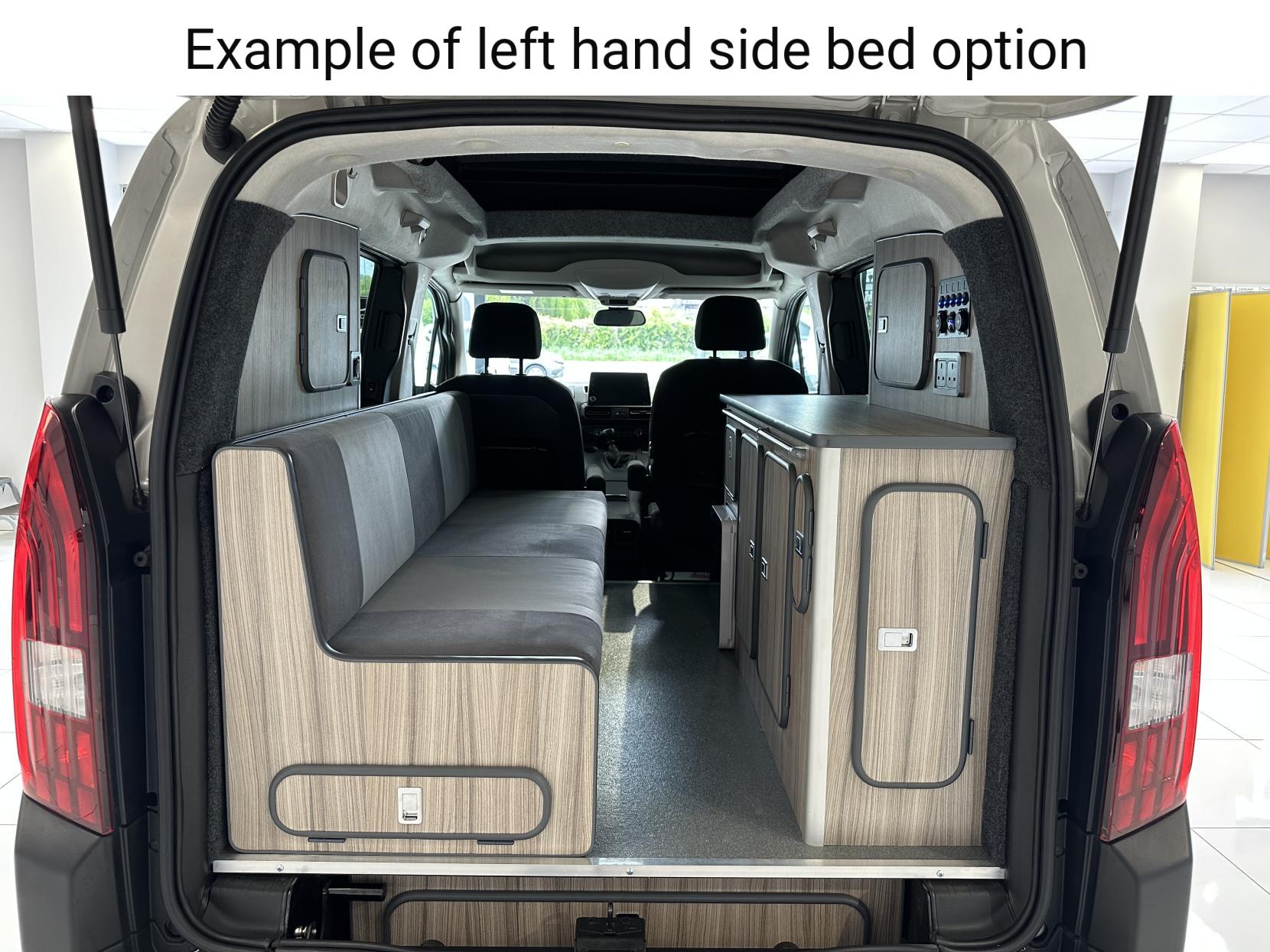Example of left hand side bed option