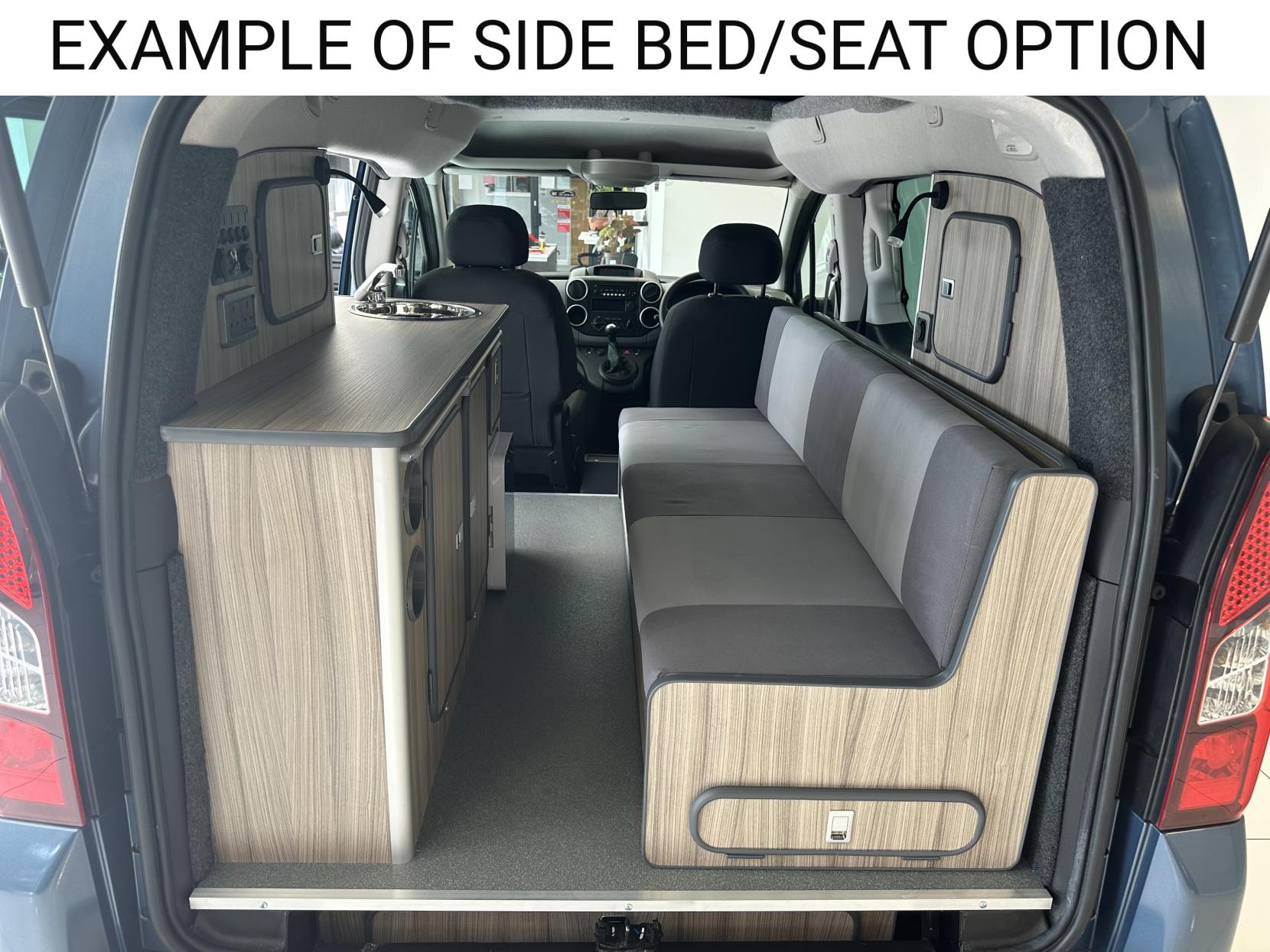 EXAMPLE OF SIDE BED/SEAT OPTION 