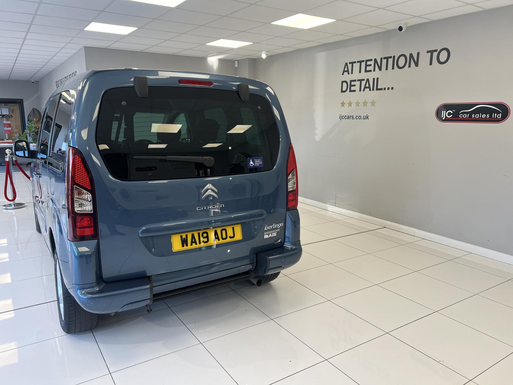 Citroen Berlingo 2019 Wheelchair Adapted Vehicle with Winch 3 seats carries 4 in total - 1.6 BlueHDi Feel Multispace MPV 5dr Diesel Manual Euro 6 (100 ps)