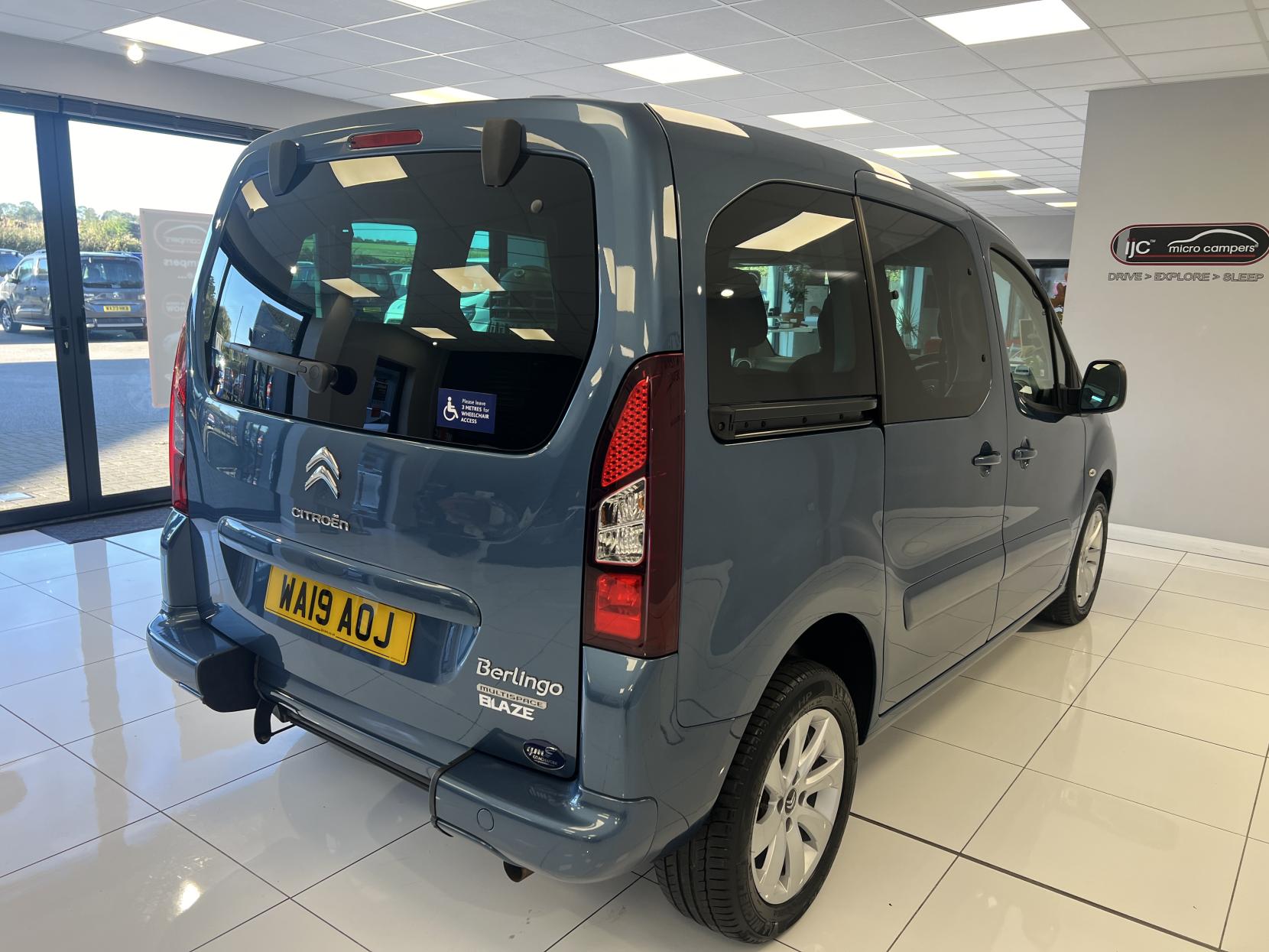 Citroen Berlingo 2019 Wheelchair Adapted Vehicle with Winch 3 seats carries 4 in total - 1.6 BlueHDi Feel Multispace MPV 5dr Diesel Manual Euro 6 (100 ps)