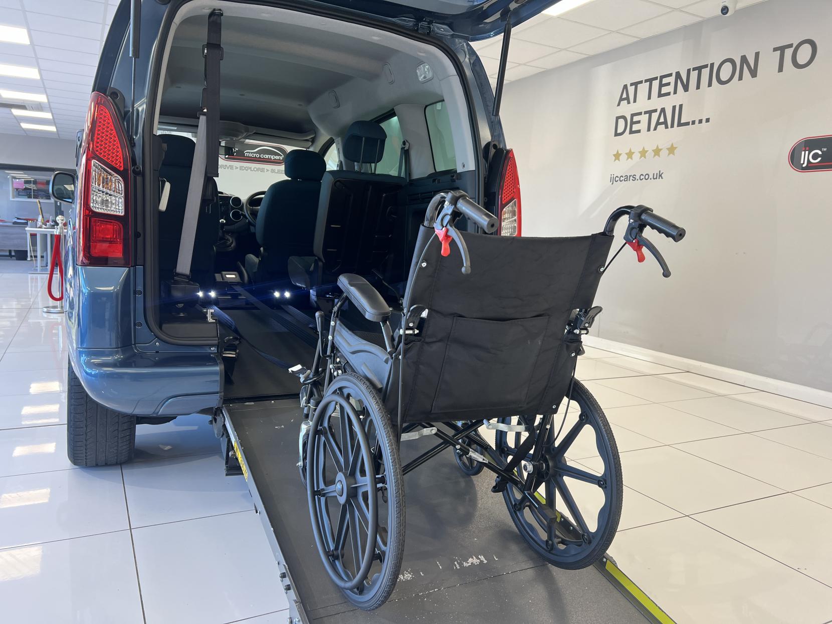 Citroen Berlingo 2019 Wheelchair Adapted Vehicle with Winch 3 seats carries 4 in total - 1.6 BlueHDi Feel Multispace MPV 5dr Diesel Manual Euro 6 (100 ps)