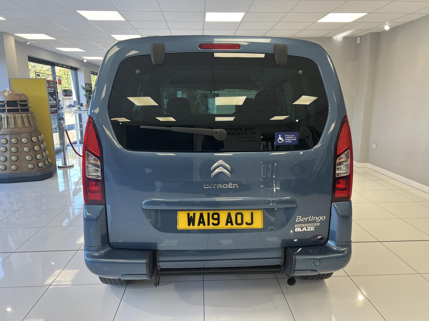 Citroen Berlingo 2019 Wheelchair Adapted Vehicle with Winch 3 seats carries 4 in total - 1.6 BlueHDi Feel Multispace MPV 5dr Diesel Manual Euro 6 (100 ps)