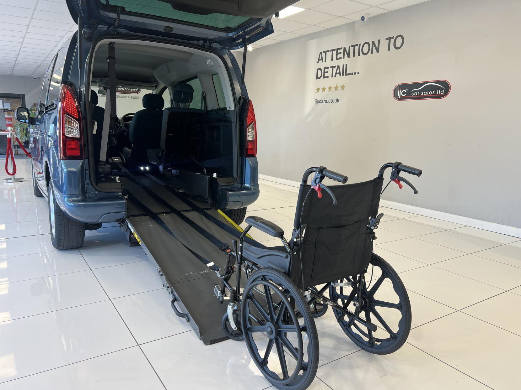 Citroen Berlingo 2019 Wheelchair Adapted Vehicle with Winch 3 seats carries 4 in total - 1.6 BlueHDi Feel Multispace MPV 5dr Diesel Manual Euro 6 (100 ps)