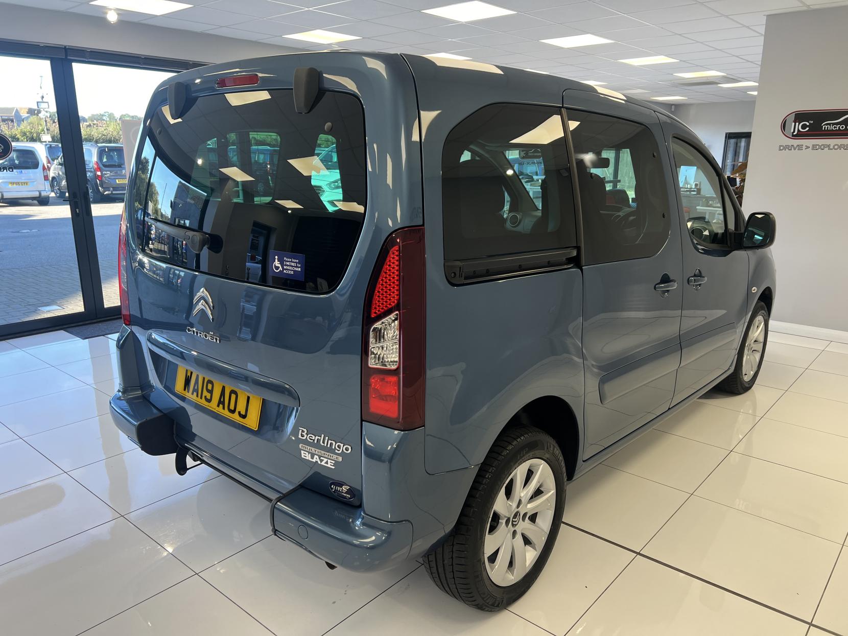 Citroen Berlingo 2019 Wheelchair Adapted Vehicle with Winch 3 seats carries 4 in total - 1.6 BlueHDi Feel Multispace MPV 5dr Diesel Manual Euro 6 (100 ps)