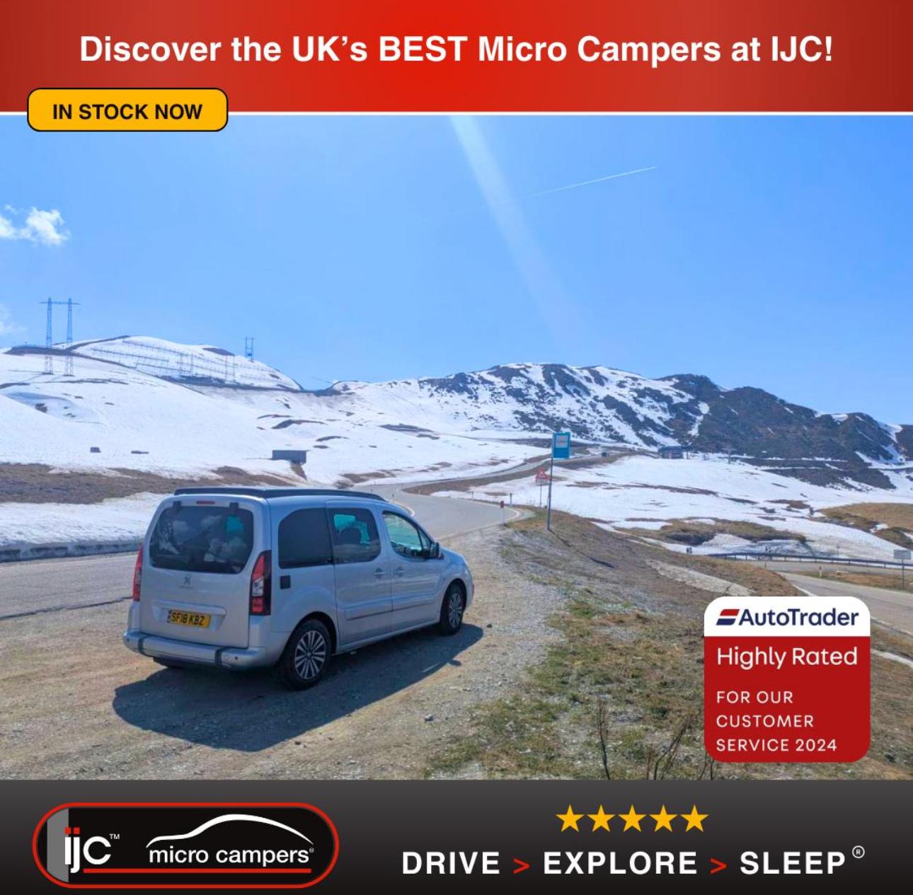 Peugeot Partner Tepee AUTO MICRO CAMPER, JUST 3,635 MILES!