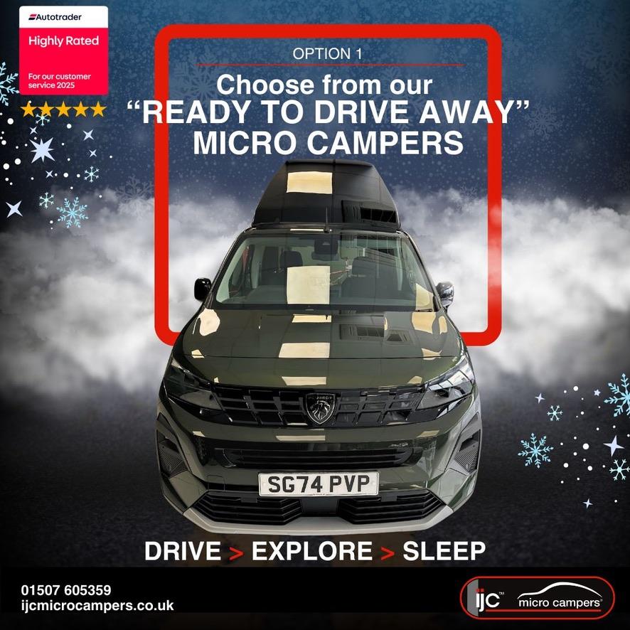 Peugeot Rifter **RARE XL SIZE AUTOMATIC MICRO CAMPER!! **1.5 BlueHDi Allure Long MPV 5dr Diesel EAT Euro 6  (130 ps)