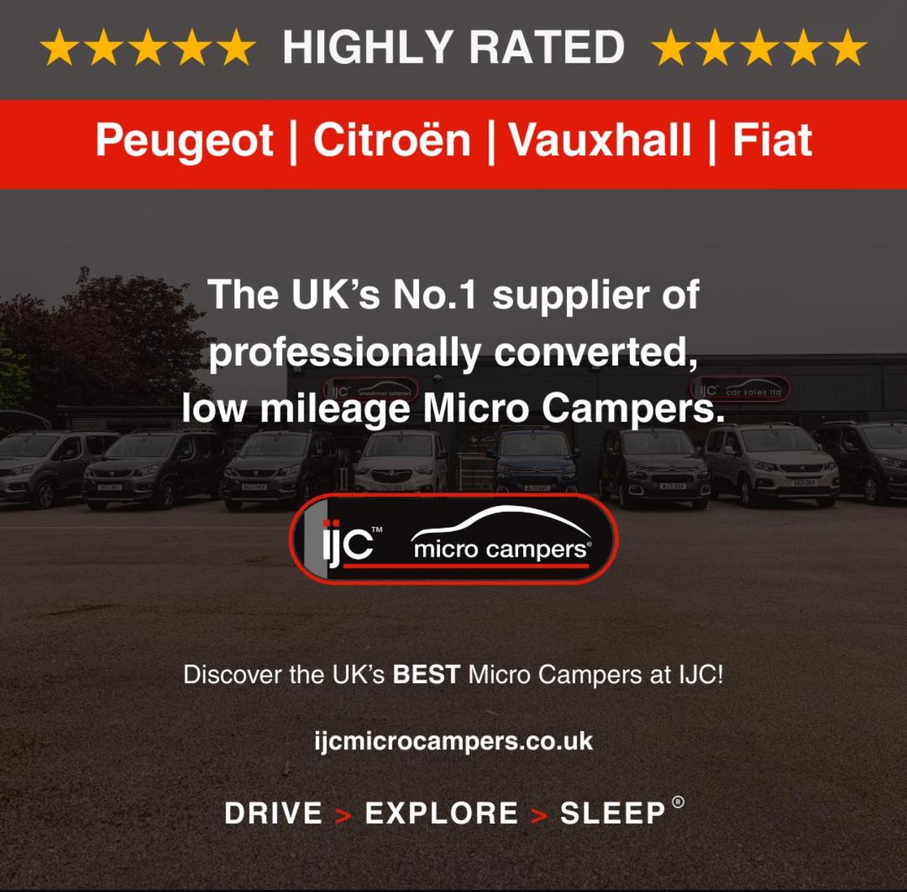Peugeot Partner Tepee 1.6 MICRO CAMPER MICRO CAMPER / BED OPTIONS AVAILABLE